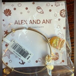 Alex and Ani Gold Bangle Bracelet, Summer State of Mind